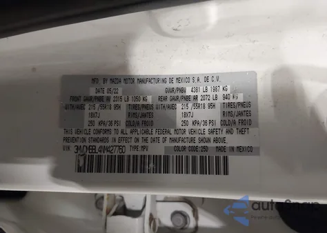 2022 Mazda Cx-30 Select z USA, uszkodzony, nr VIN 3MVDMBBL4NM427760